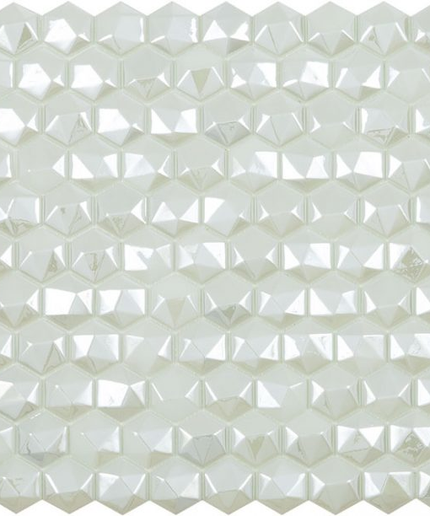 diamond hexagon glass mosaic 1 4x1 4 white diamond hexagon