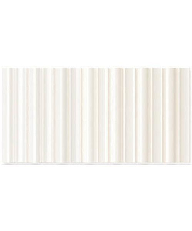 faces bars white gloss ceramic tile 5x10 Faces White gloss