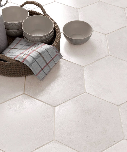 Oken Hexagon Porcelain Tile Polished 9"