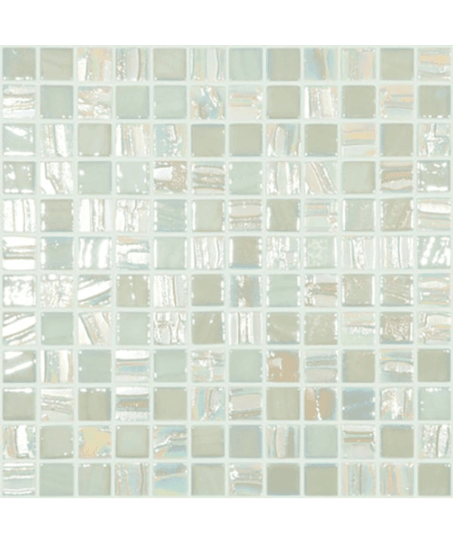 moon squares glass mosaic 1x1 white mix moon squares
