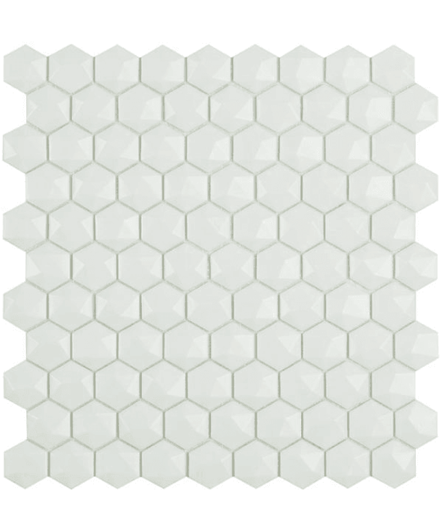 nordic 3d hexagon glass mosaic 1 4x1 4 