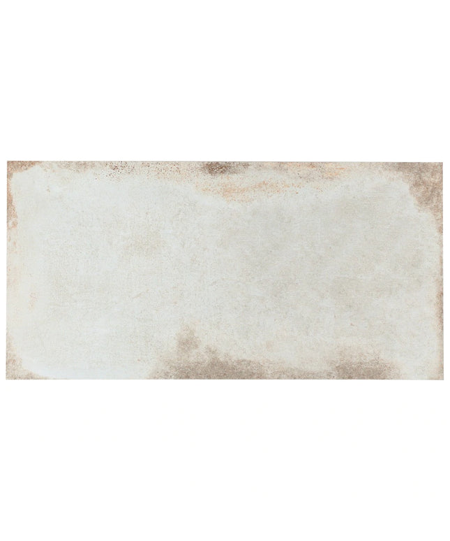 Rectangular tile with a beige and brown gradient on a white background